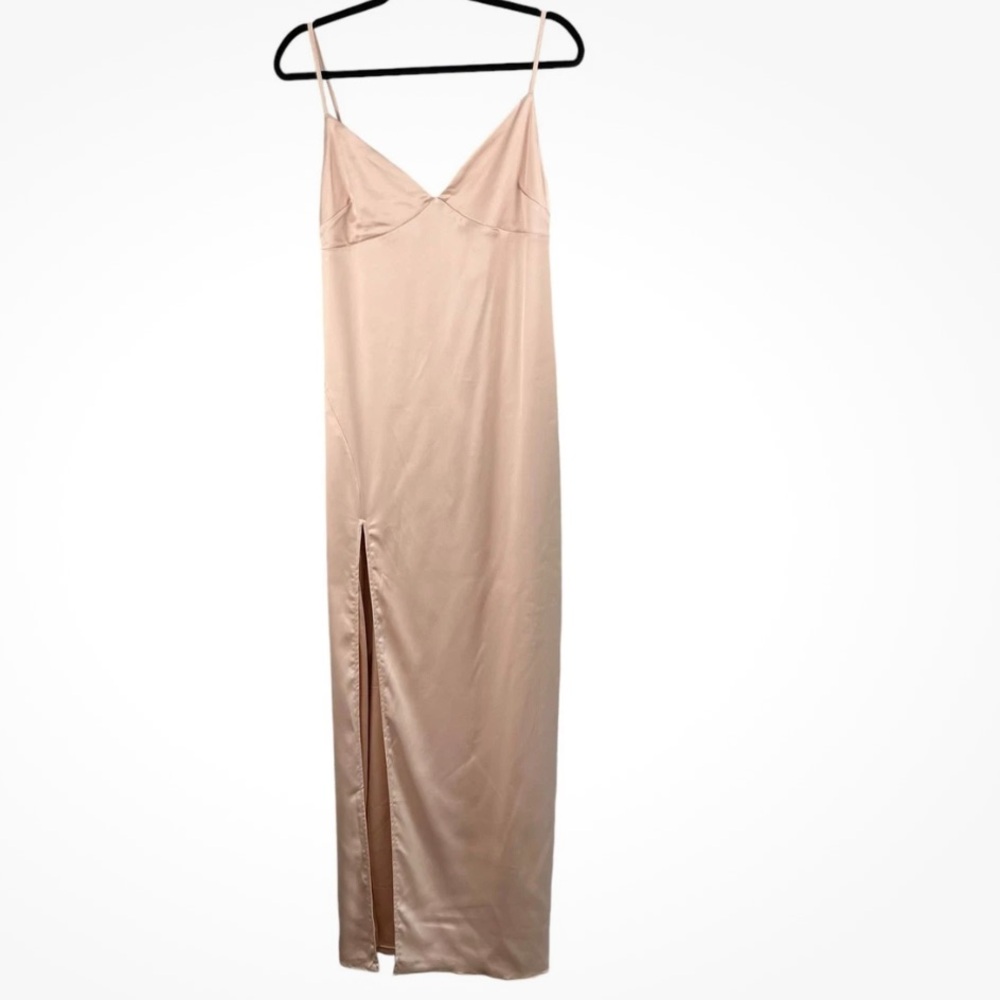 Naked wardrobe satin dreams beige dress - Picture 10 of 10